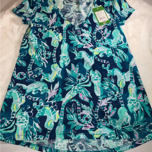 Lilly Pulitzer NWT Etta V-Neck Top In The Details $48 Size XXS - Picture 3 of 10